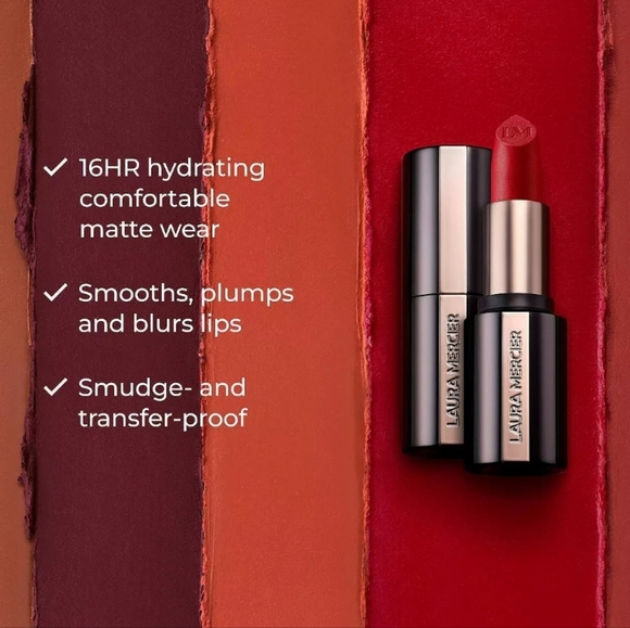 Laura Mercier Caviar Smoothing Matte Lipstick: Nude Sateen (143), .13oz, NIB - Picture 4 of 8